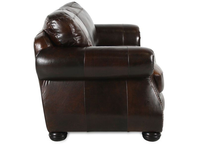 Cowboy Chesterfield Leather Loveseat